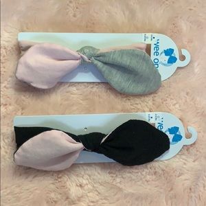 NWT Wee Ones Two-Tone Jersey Head Wrap